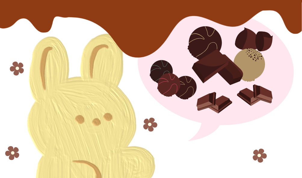 チョコレートが好きなうさぎ